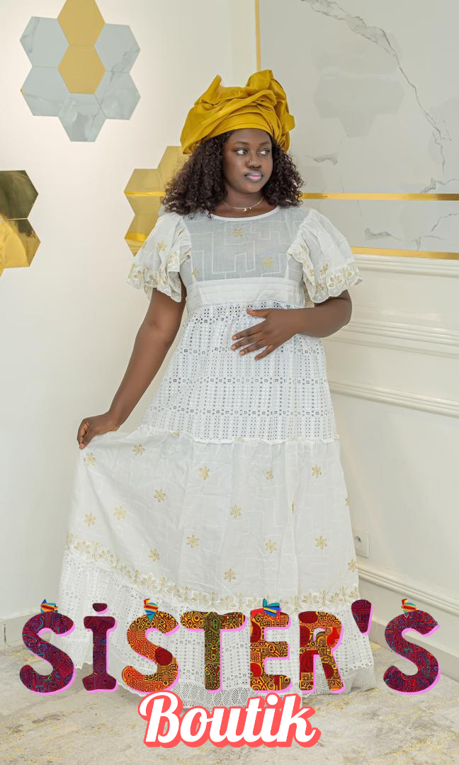 Robe en dentelle VIP RD027 - Blanc