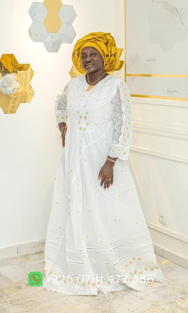 Robe en dentelle VIP RD034 - Blanc