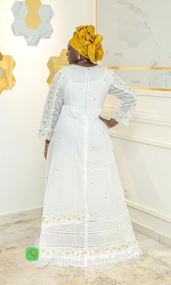 Robe en dentelle VIP RD034 - Blanc