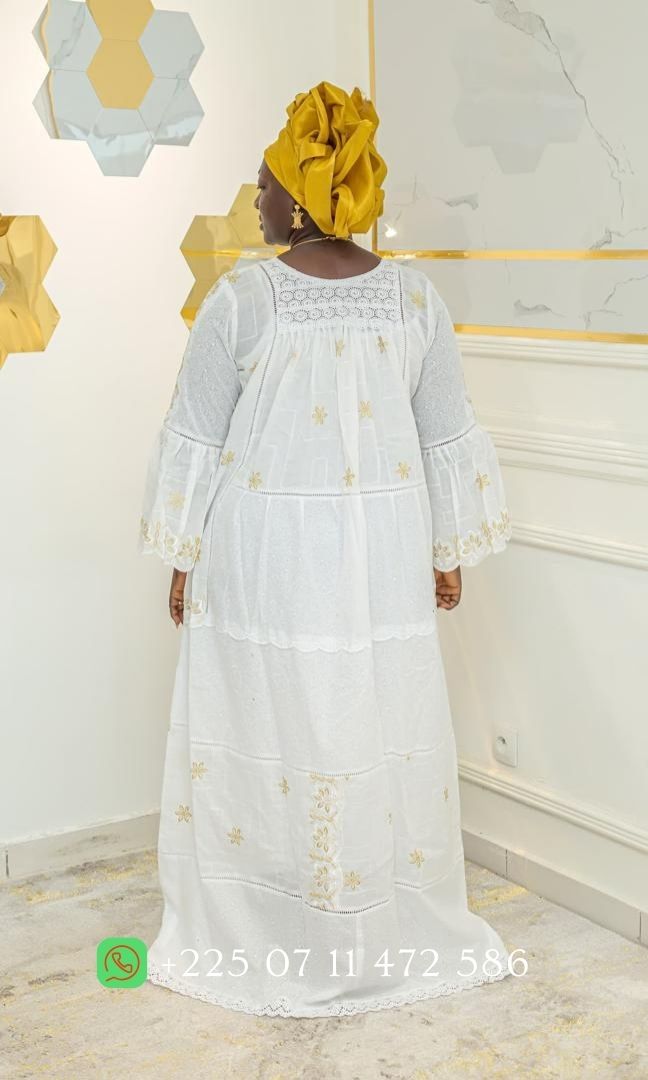 Robe en dentelle VIP RD035 - Blanc